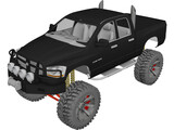 Dodge Ram Offroad (2007) [Lifted] 3D Model preview