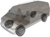 Dodge Ram Van (UPS) 3D Model