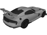 Dodge Viper ACR (2016) 3D Model preview