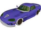 Dodge Viper GTS (1992) 3D Model preview