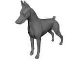 Dog Doberman 3D Model preview