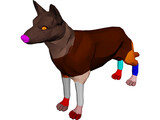 Dog German Shepherd 3D Model preview