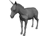 Donkey 3D Model preview