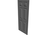 Door and Handle 3D Model preview