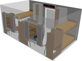 Dormitory Room 3D Model preview