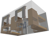 Dormitory Room 3D Model