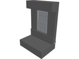 Double Hung Window and Shutter 3D Model preview