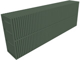 Double Shipping Container 3D Model preview