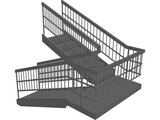 Double Staircase 3D Model preview