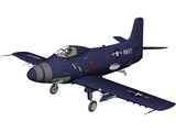 Douglas A2D-1 Skyshark 3D Model preview