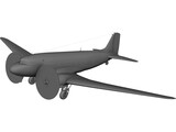 Douglas C-47 Skytrain 3D Model preview