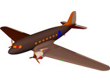 Douglas DC-3 3D Model preview