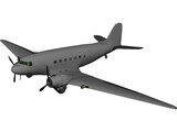 Douglas DC-3 3D Model preview