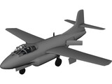 Douglas F3D-2 Skyknight 3D Model preview