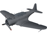 Douglas SBD Dauntless 3D Model preview