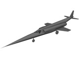 Douglas X-3 Stiletto 3D Model preview