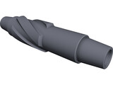 Down Hole Drill Stabilizer 3D Model preview