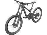 Downhill Bike 3D Model preview