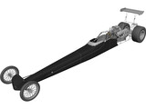 Dragster Rear Engine 3D Model preview
