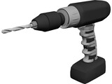 Drill Cordless 3D Model preview
