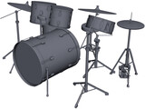 Drum Kit Pearl 3D Model preview