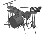 Drum Kit 3D Model preview