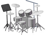 Drum Kit 3D Model