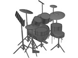 Drum Kit 3D Model