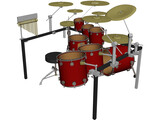 Drum Set 3D Model preview