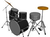 Drum Set 3D Model preview