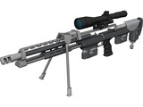 DSR-1 Accuracy International Sniper Rifle (AISR) 3D Model preview
