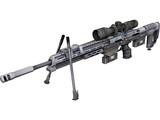 DSR50 Sniper Rifle 3D Model preview