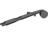 Dual Action Airbrush 3D Model preview
