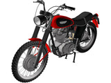 Ducati 350 Scrambler (1971) 3D Model preview