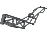 Ducati Monster M900 Frame 3D Model preview