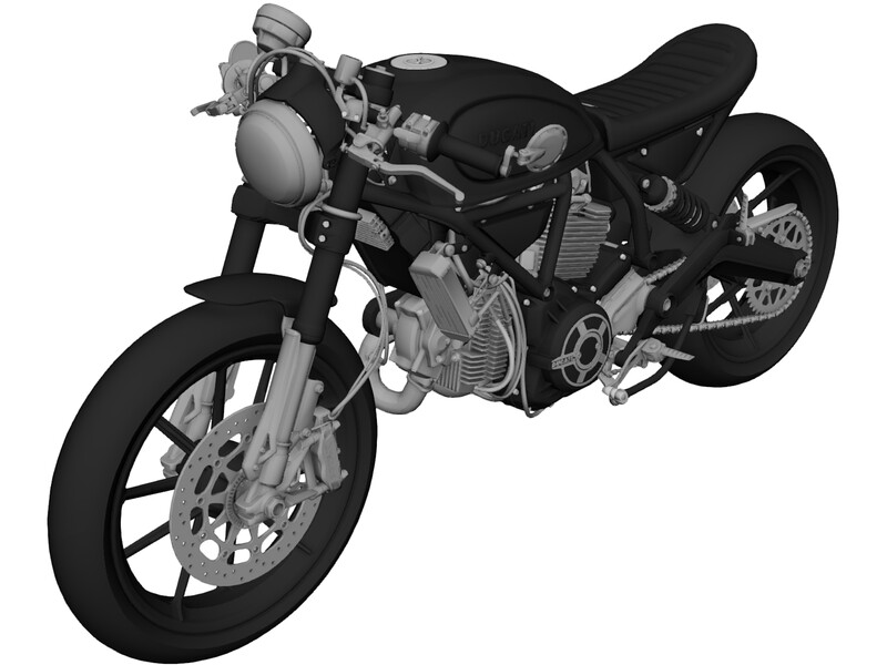 Ducati Scrambler Zeus Custom 3D Model
