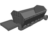 Dump Trailer 3D Model preview