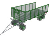 Dumpster Trailer 3D Model