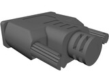 DVI-I Connector 3D Model