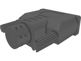 DVI-I Connector 3D Model