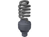 E27 Fluorescent Lamp 3D Model