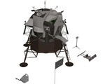 Eagle First Lunar Landing 3D Model preview