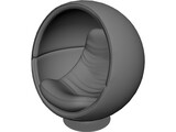 Egg Chair 3D Model preview