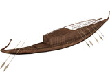 Egypt Boat 3D Model preview