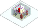 Electric Boiler Room 3D Model