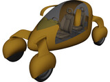 Electric Bubble Car 3D Model preview