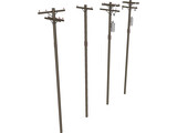 Electrical Post Array 3D Model preview