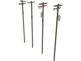 Electrical Post Array 3D Model