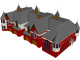 Elegant Townhomes 3D Model preview