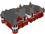 Elegant Townhomes 3D Model